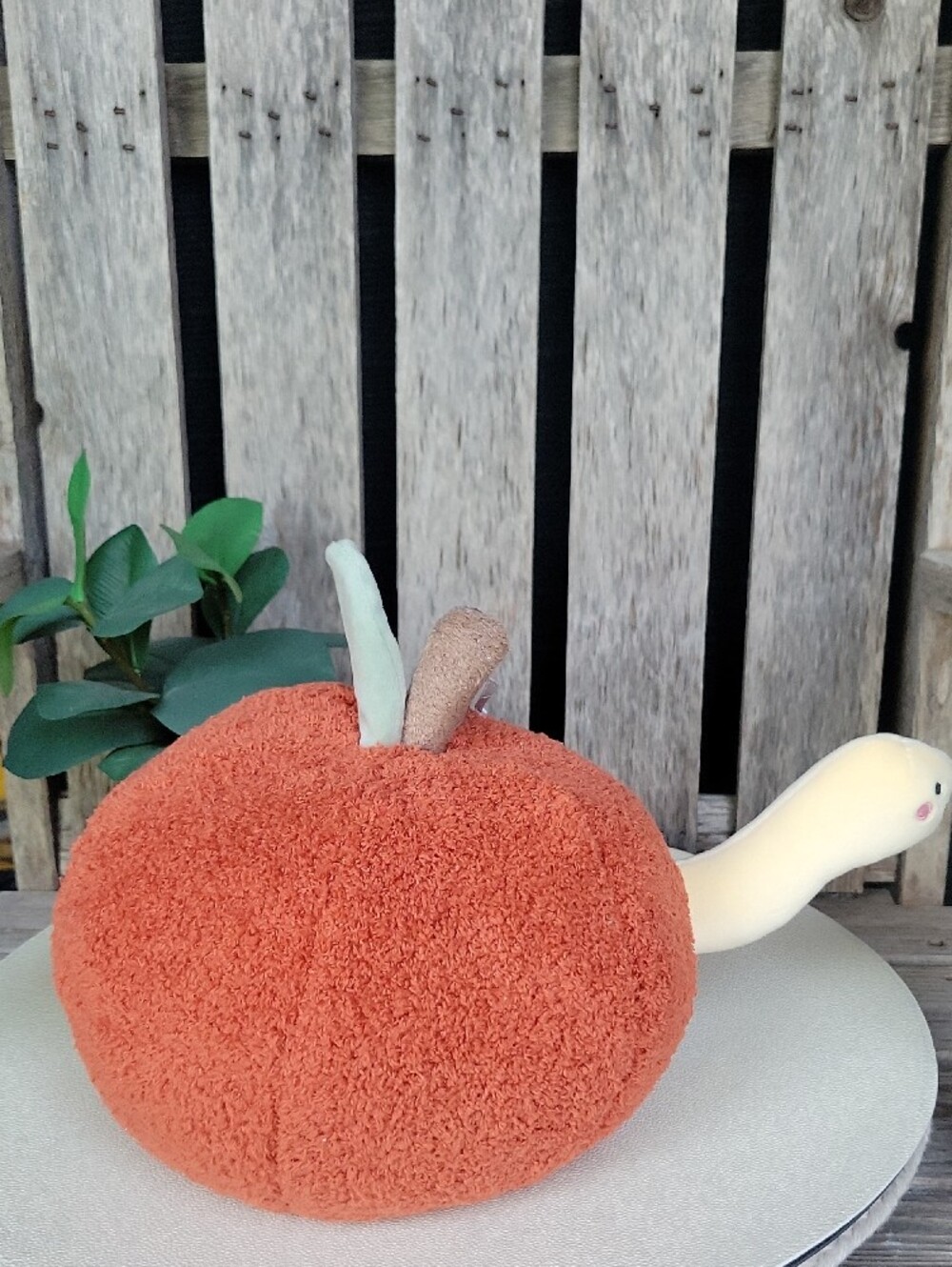 cloud island Apple Baby Snail Plush - Picture 3 of 4